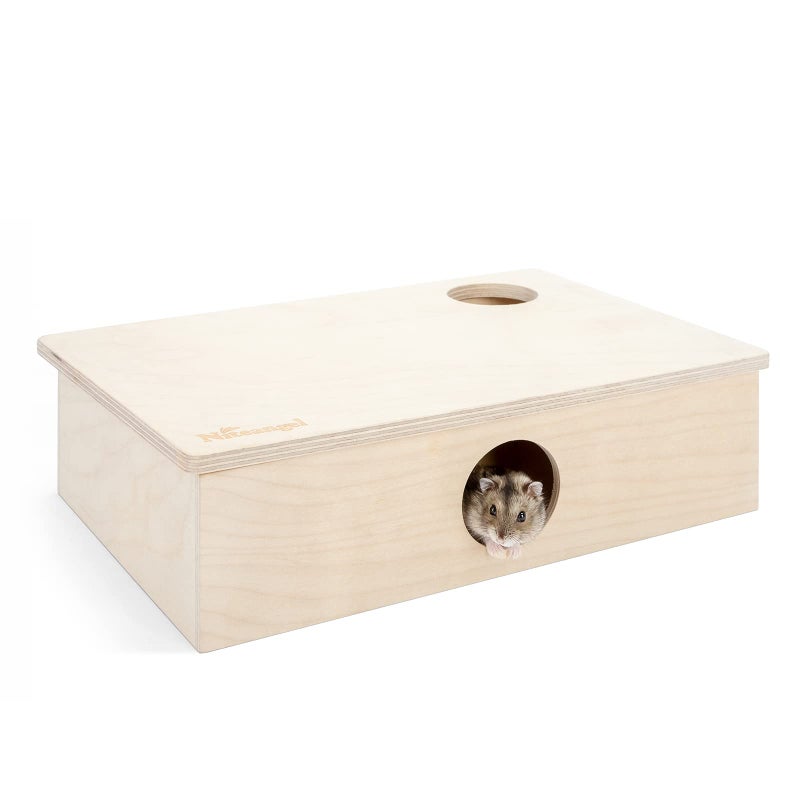 Niteangel Multi-Chamber Hamster House Maze: - Multi-Room Hideouts & Tunnel Exploring Toys for Hamster Gerbils Mice Lemmings (6-Room Small) - Image 1